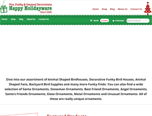 Tablet Screenshot of happyholidayware.com